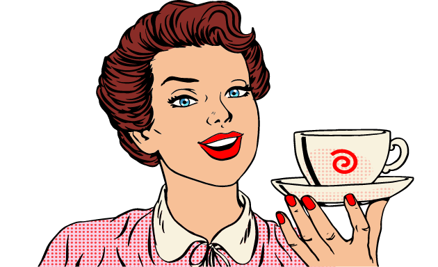 woman holding cup of coffee