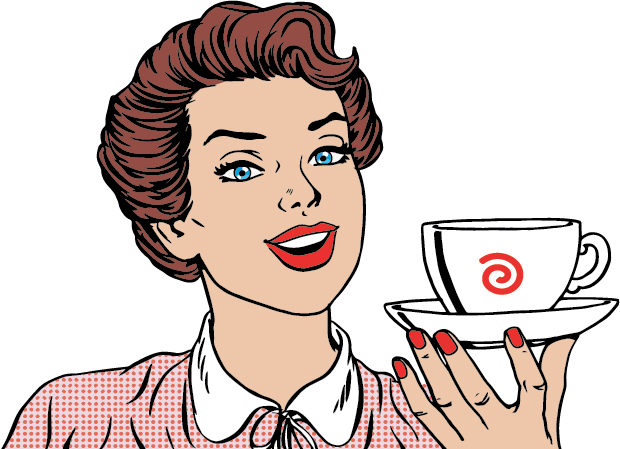 woman holding a cup of coffee